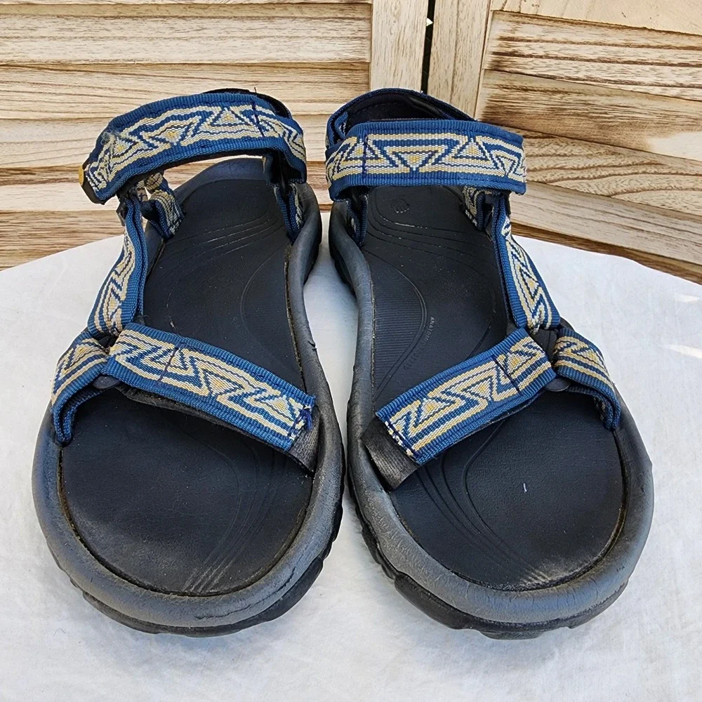 Teva Hurricane XLT2 US 9 Blue Geometric Retro Sport Water Sandals Sport Hiking